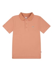 Levi's® Orange Batwing Logo 100% Cotton Polo Shirt - Image 7 of 10