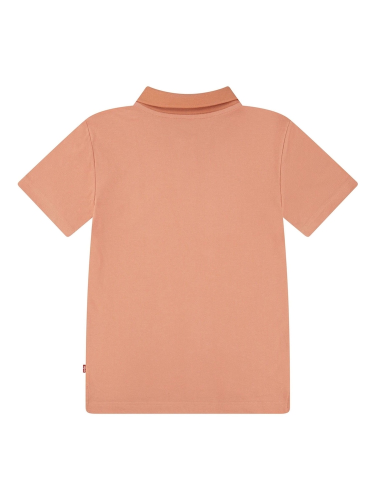 Levi's® Orange Batwing Logo 100% Cotton Polo Shirt - Image 8 of 10