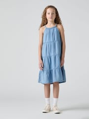 Levi's® Tiered Halter Neck Chambray Dress - Imagen 1 de 12