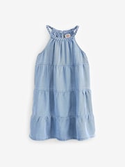 Levi's® Tiered Halter Neck Chambray Dress - Imagen 8 de 12