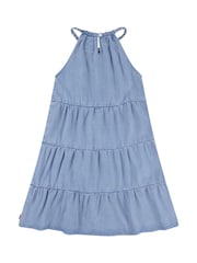 Levi's® Tiered Halter Neck Chambray Dress - Imagen 9 de 12