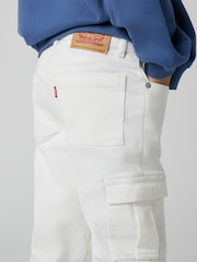 Levi's® White Baggy Wide Leg Cargo Jeans - Image 4 of 13