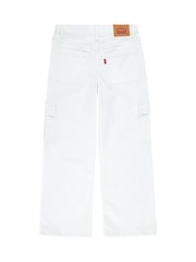 Levi's® White Baggy Wide Leg Cargo Jeans - Image 9 of 13