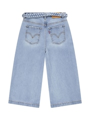 Levi's Blue Culotte Wide Leg Denim Jeans - Image 6 of 11