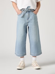 Levi's Blue Culotte Wide Leg Denim Jeans - Image 9 of 11