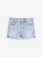 Levi's® Blue Logo Mini Girlfriend Denim Shorts - Image 1 of 1