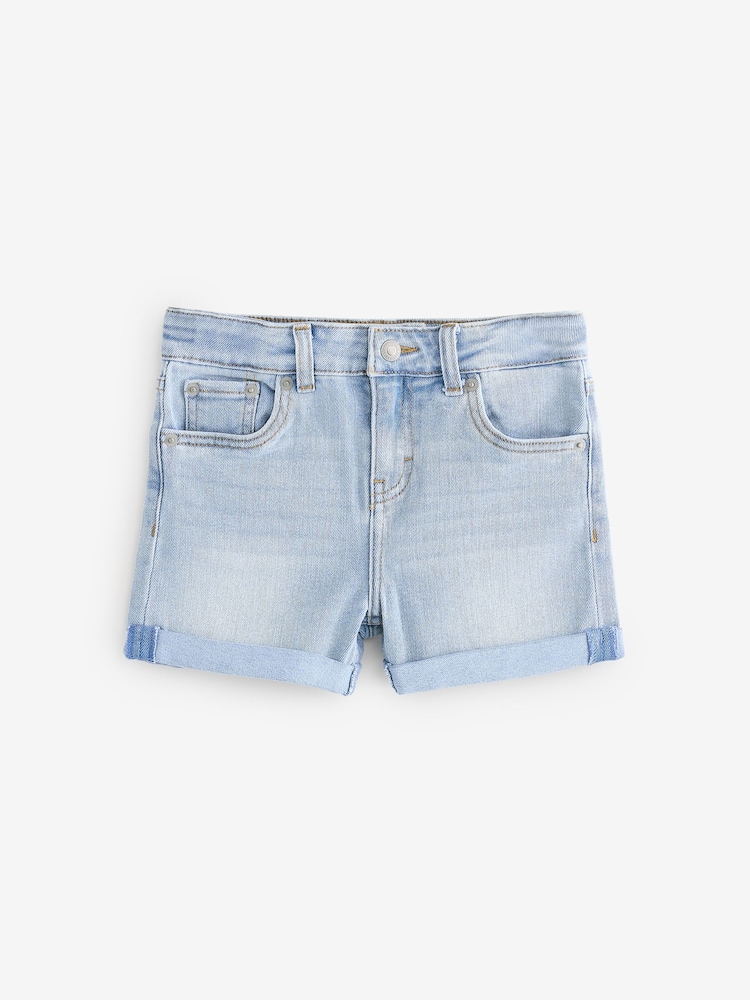 Levi's® Blue Logo Mini Girlfriend Denim Shorts - Image 1 of 1
