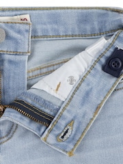 Levi's® Blue Logo Mini Girlfriend Denim Shorts - Image 6 of 7