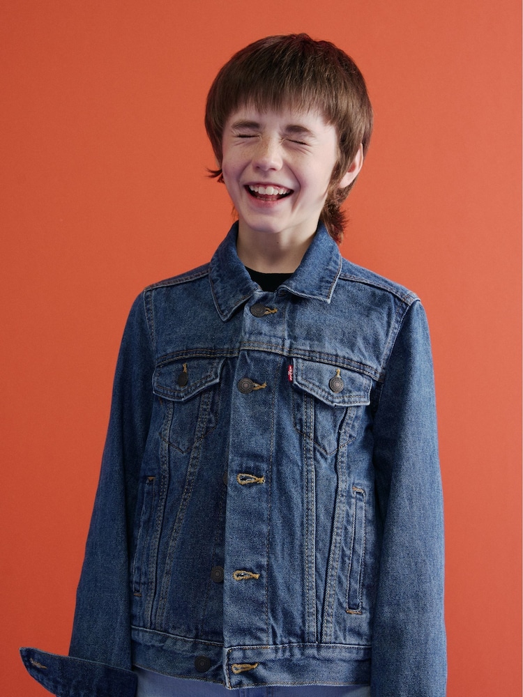 Levi's® Blue Denim Trucker Jacket - Image 1 of 10