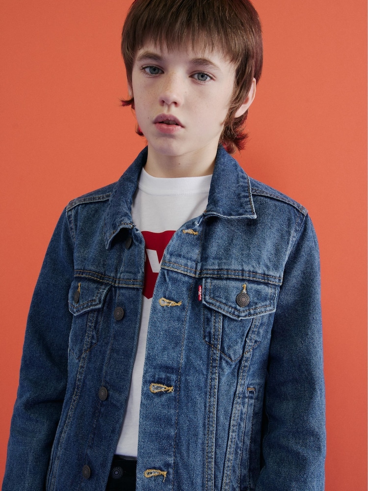 Levi's® Blue Denim Trucker Jacket - Image 2 of 10