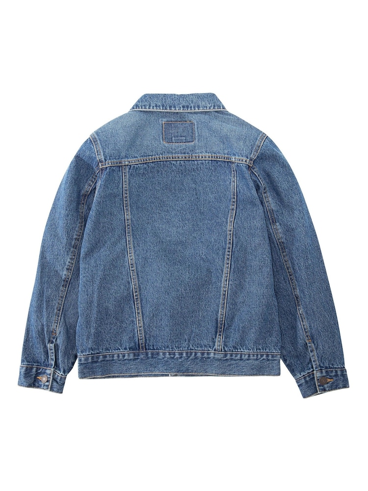 Levi's® Blue Denim Trucker Jacket - Image 9 of 10