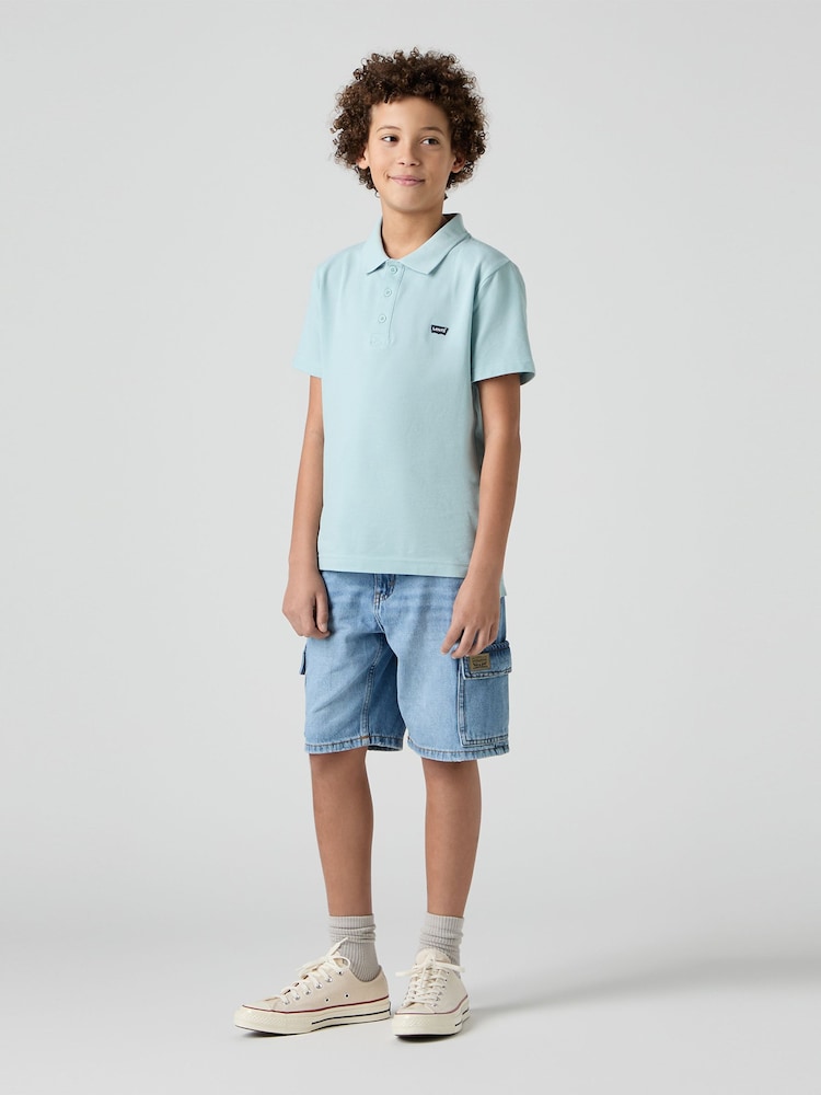 Levi's® Blue Denim Baggy Cargo 100% Cotton Shorts - Image 1 of 8