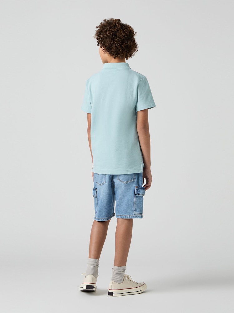 Levi's® Blue Denim Baggy Cargo 100% Cotton Shorts - Image 2 of 8