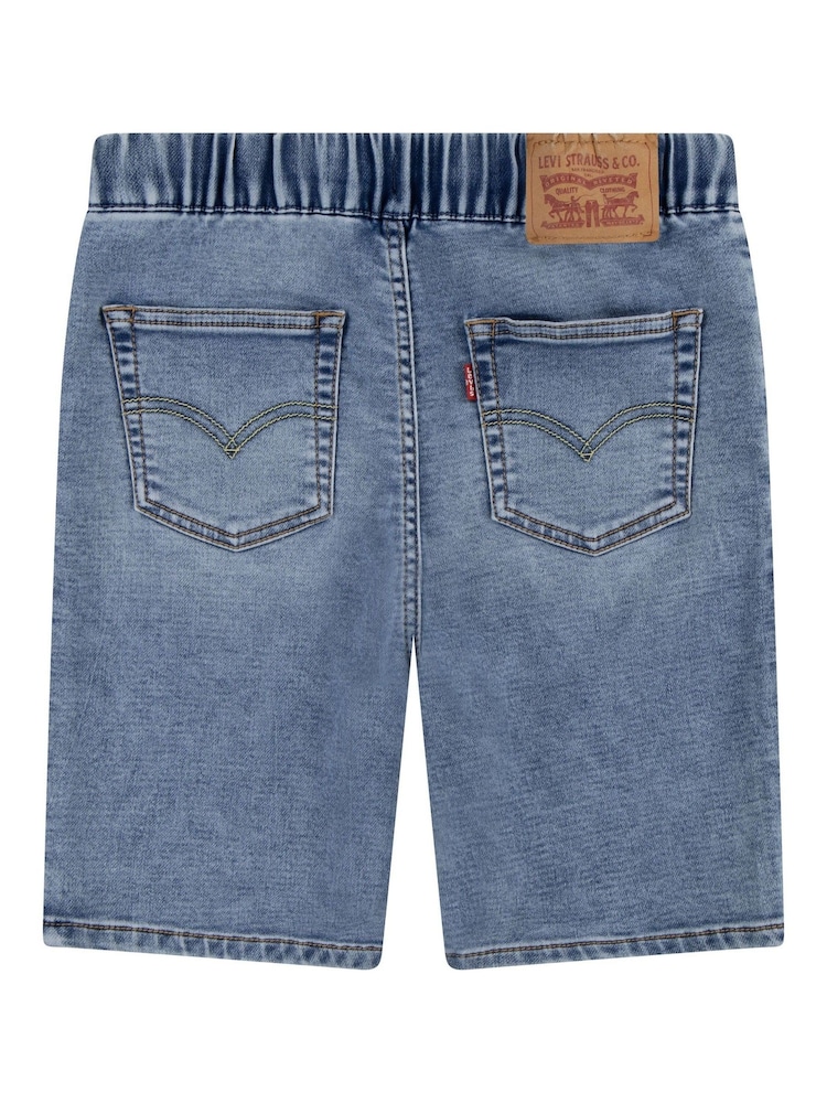 Levi's® Blue Dark Skinny Fit Pull On Denim Shorts - Image 2 of 4