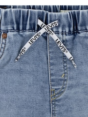 Levi's® Blue Dark Skinny Fit Pull On Denim Shorts - Image 3 of 4