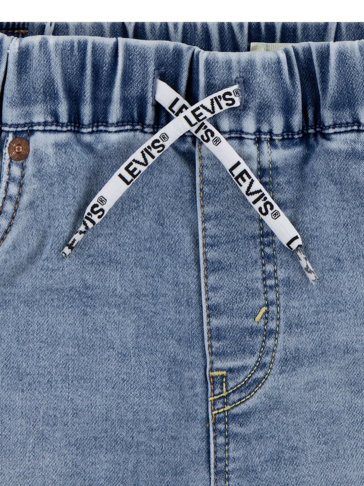 Levi's® Blue Dark Skinny Fit Pull On Denim Shorts - Image 3 of 4