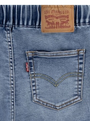 Levi's® Blue Dark Skinny Fit Pull On Denim Shorts - Image 4 of 4