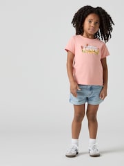 Levi's® Mom Western Desert Embroidered Mini Denim 100% Cotton Shorts - Imagen 1 de 14