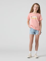 Levi's® Mom Western Desert Embroidered Mini Denim 100% Cotton Shorts - Imagen 4 de 14