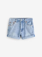 Levi's® Mom Western Desert Embroidered Mini Denim 100% Cotton Shorts - Imagen 8 de 14