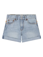 Levi's® Mom Western Desert Embroidered Mini Denim 100% Cotton Shorts - Imagen 9 de 14