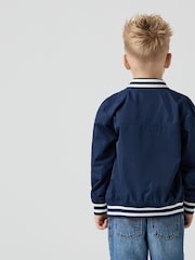 Levi's® Blue Shiny Mesh Lined Bomber Jacket - Image 2 of 9