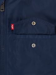 Levi's® Blue Shiny Mesh Lined Bomber Jacket - Image 8 of 9