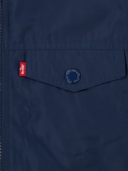Levi's® Blue Shiny Mesh Lined Bomber Jacket - Image 9 of 9