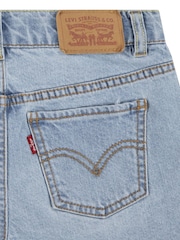 Levi's® Blue A-Line High Waist Shorts With Raw Hem - Image 6 of 8