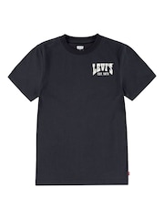 Levi's® Black Western Valley Back Graphic Logo Short Sleeve T-Shirt - Image 1 of 5