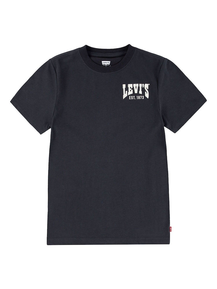 Levi's® Black Western Valley Back Graphic Logo Short Sleeve T-Shirt - Image 1 of 5 Levi's® Black Western Valley Back Graphic Logo Short Sleeve T-Shirt - Image 1 of 5