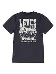 Levi's® Black Western Valley Back Graphic Logo Short Sleeve T-Shirt - Image 2 of 5