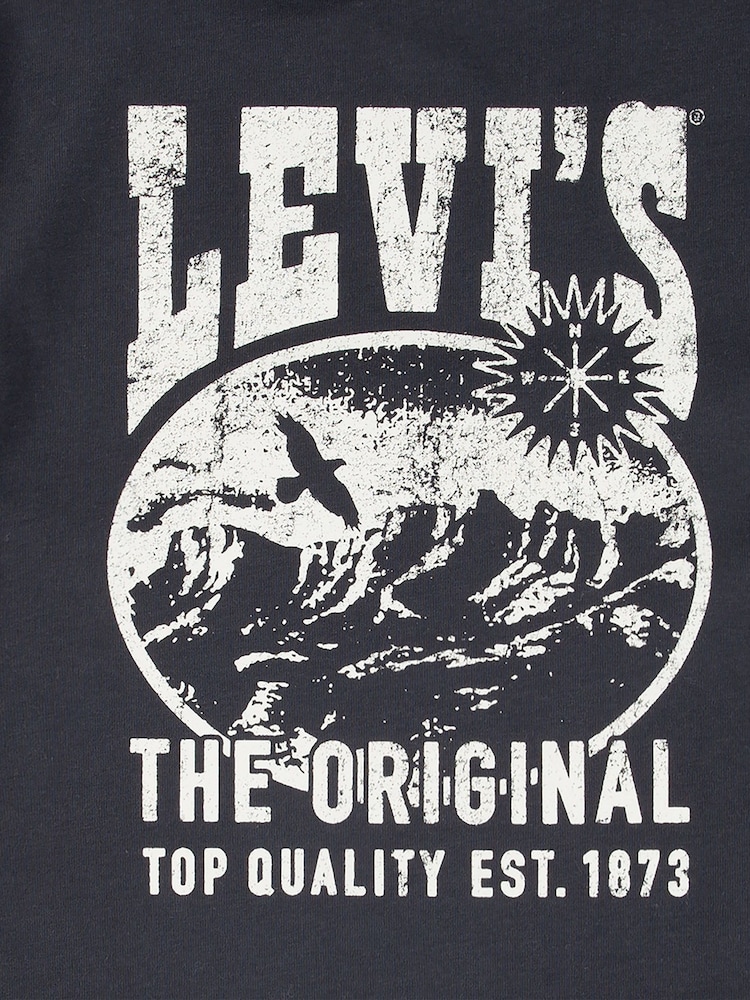 Levi's® Black Western Valley Back Graphic Logo Short Sleeve T-Shirt - Image 3 of 5