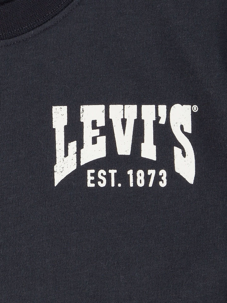 Levi's® Black Western Valley Back Graphic Logo Short Sleeve T-Shirt - Image 4 of 5