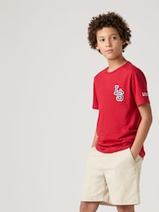 Levi's® Red Varisty Letter Logo Short Sleeve T-Shirt - Image 2 of 13