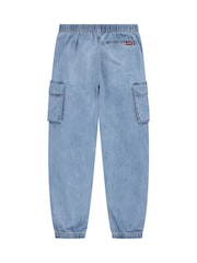 Levi's® Blue Denim Baggy Cargo 100% Cotton Jeans - Image 10 of 15