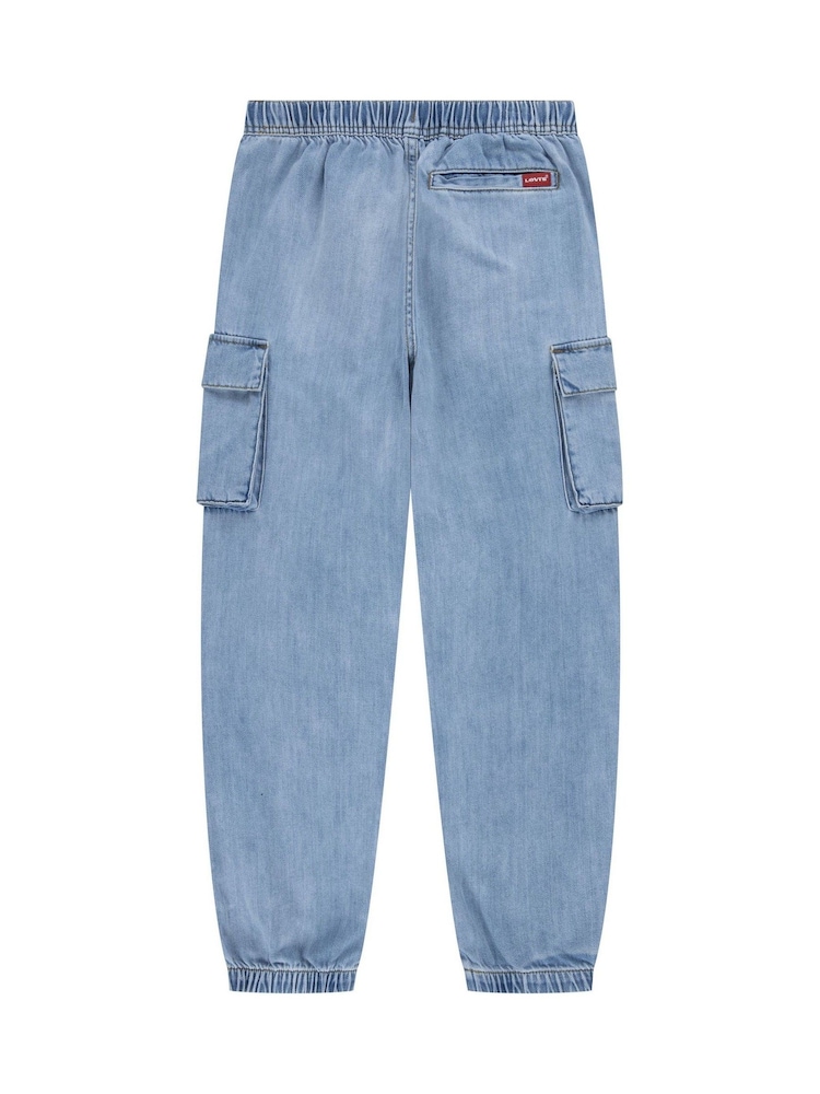 Levi's® Blue Denim Baggy Cargo 100% Cotton Jeans - Image 10 of 15