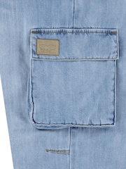 Levi's® Blue Denim Baggy Cargo 100% Cotton Jeans - Image 13 of 15