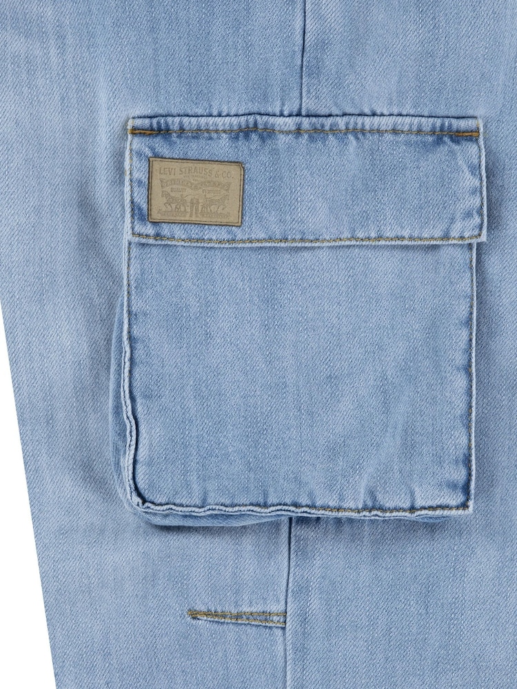 Levi's® Blue Denim Baggy Cargo 100% Cotton Jeans - Image 13 of 15