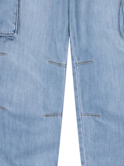 Levi's® Blue Denim Baggy Cargo 100% Cotton Jeans - Image 15 of 15