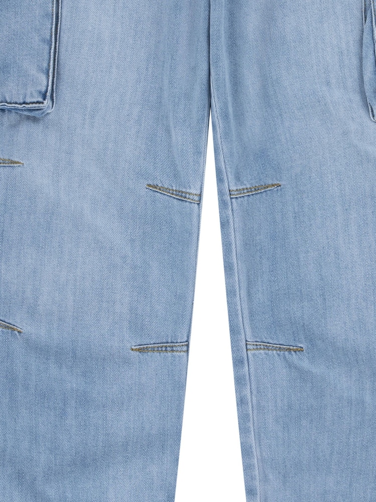 Levi's® Blue Denim Baggy Cargo 100% Cotton Jeans - Image 15 of 15