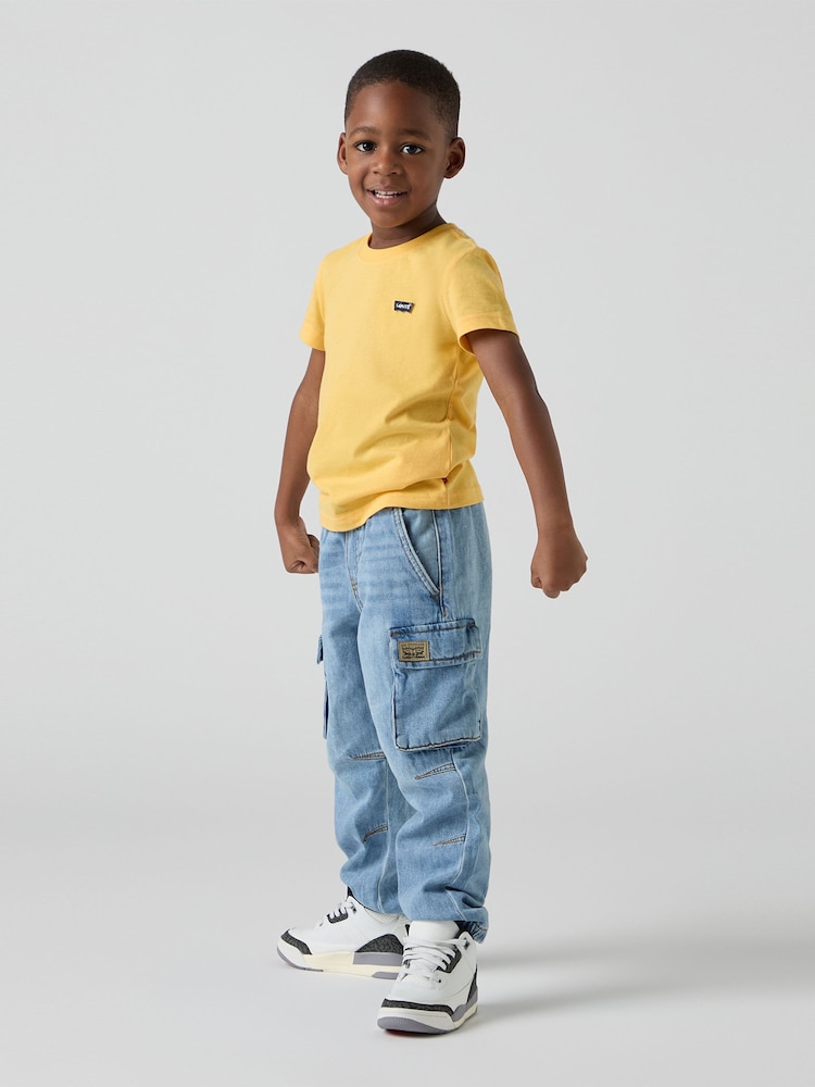 Levi's® Blue Denim Baggy Cargo 100% Cotton Jeans - Image 8 of 15