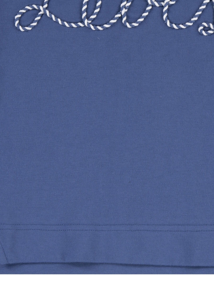 أزرق - Levi's® Cropped Meet & Greet Roll Cuff Logo T-Shirt - صورة 11 من 11