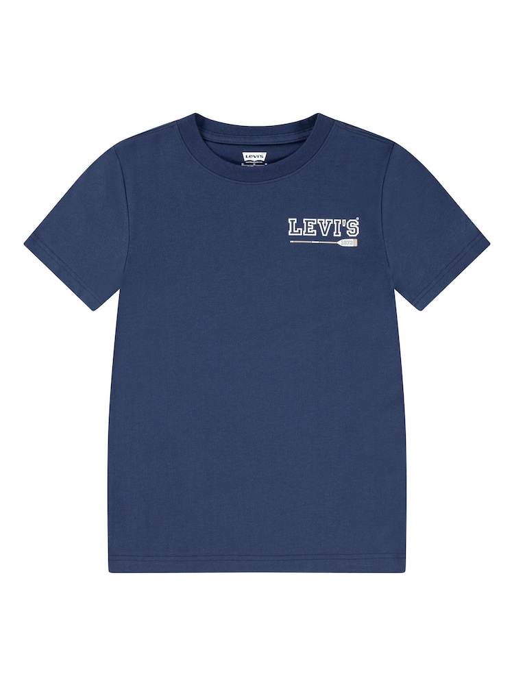 Levi's® Blue Nautical Back Graphic Short Sleeve T-Shirt - Image 1 of 5