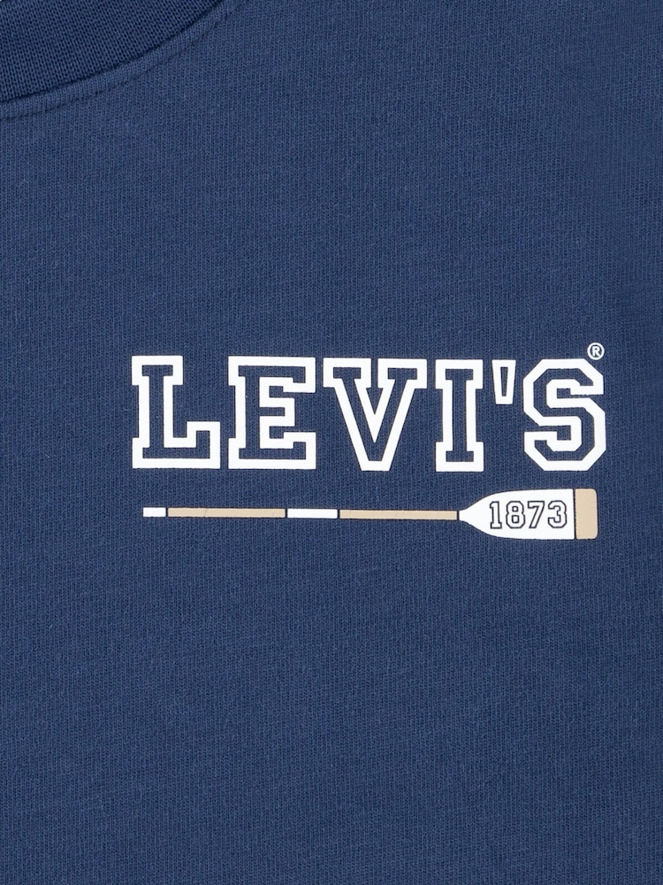 Levi's® Blue Nautical Back Graphic Short Sleeve T-Shirt - Image 4 of 5