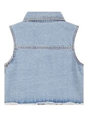 Levi's® Western Desert Embroidered Denim 100% Cotton Waistcoat - Imagen 2 de 4