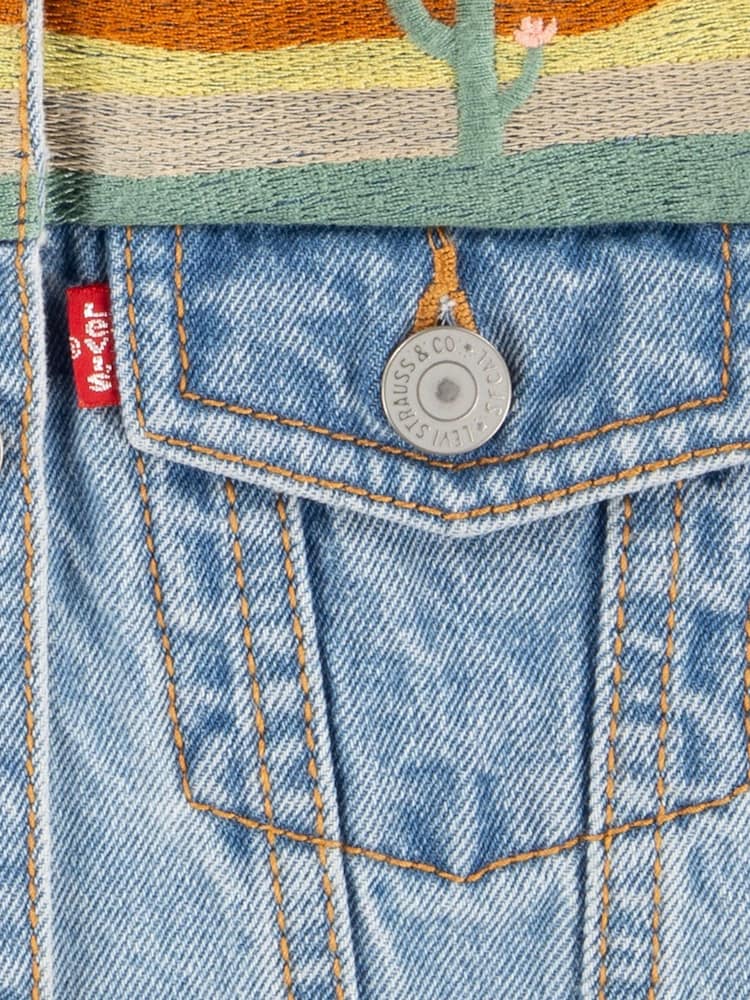 Levi's® Western Desert Embroidered Denim 100% Cotton Waistcoat - Imagen 4 de 4