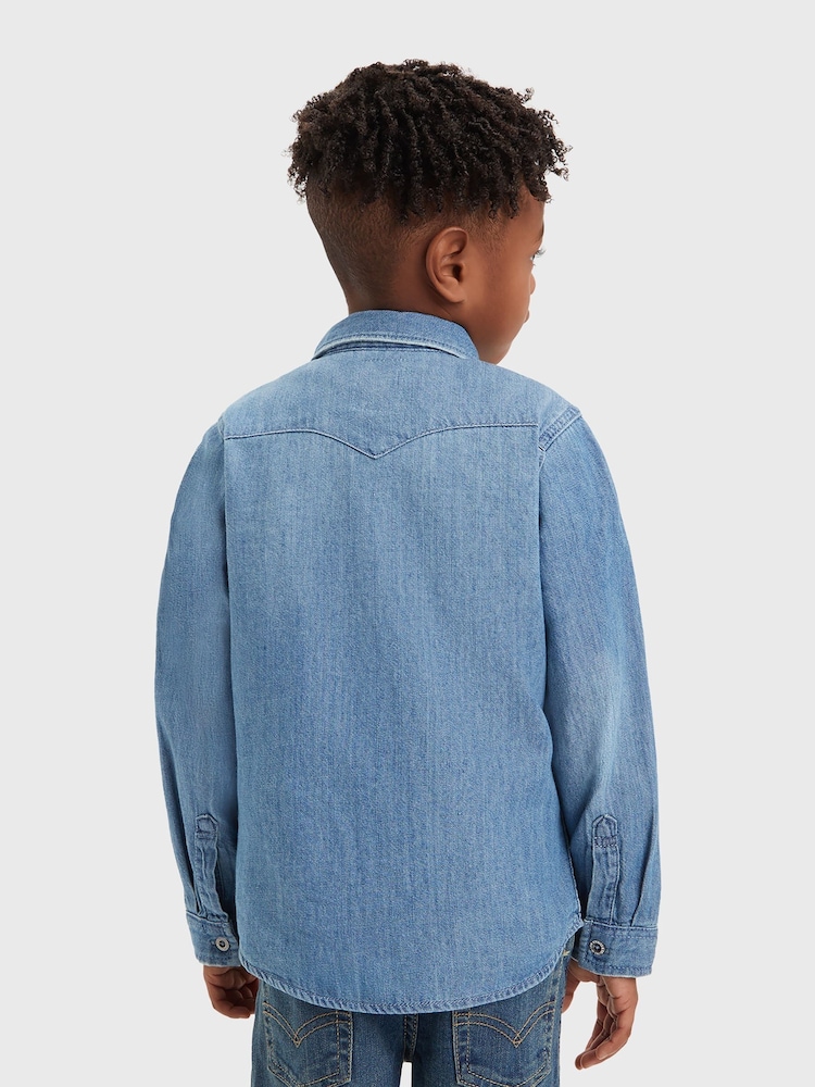 Levi's Blue Barstow Western 100% Cotton Denim Shirt - Image 2 of 7