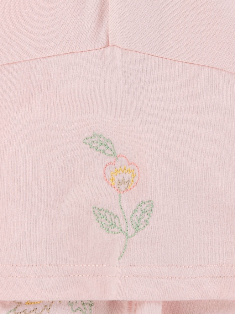 Levi's® Pink Oversized Floral Embroidery Logo T-Shirt - Image 7 of 7