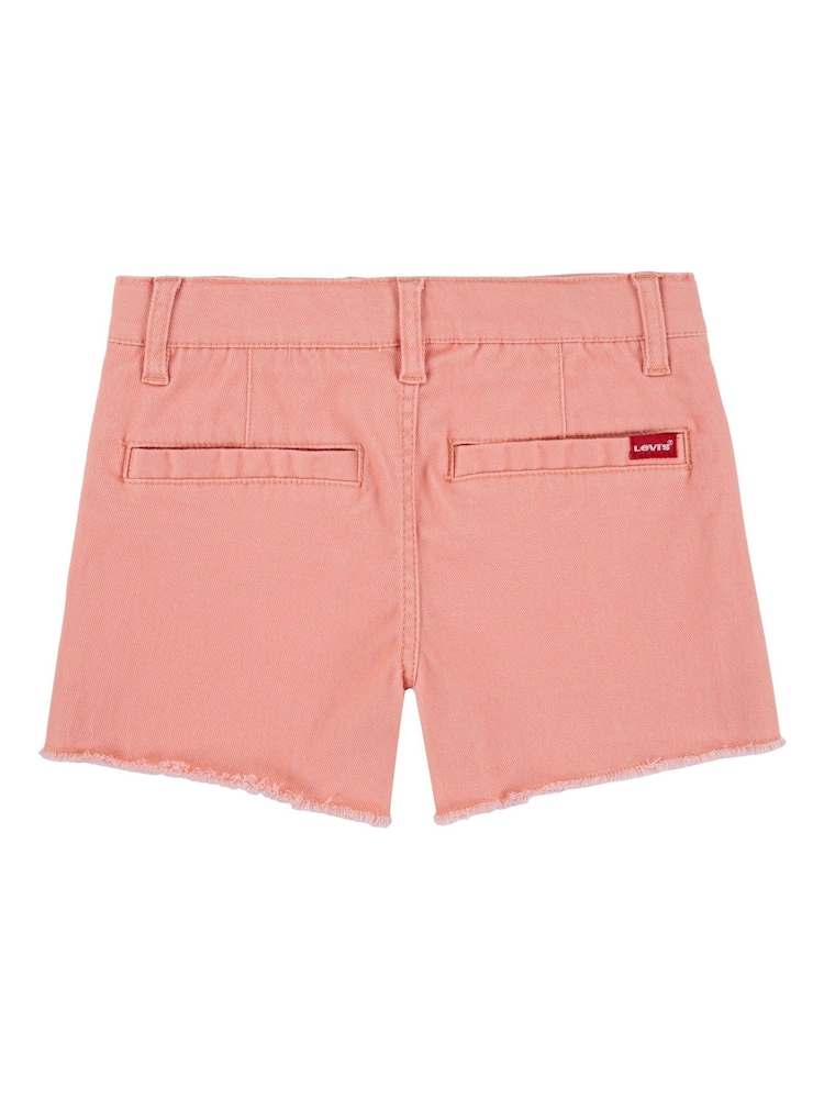 Levi's Pink Denim Mini Pocket Shorts - Image 2 of 5